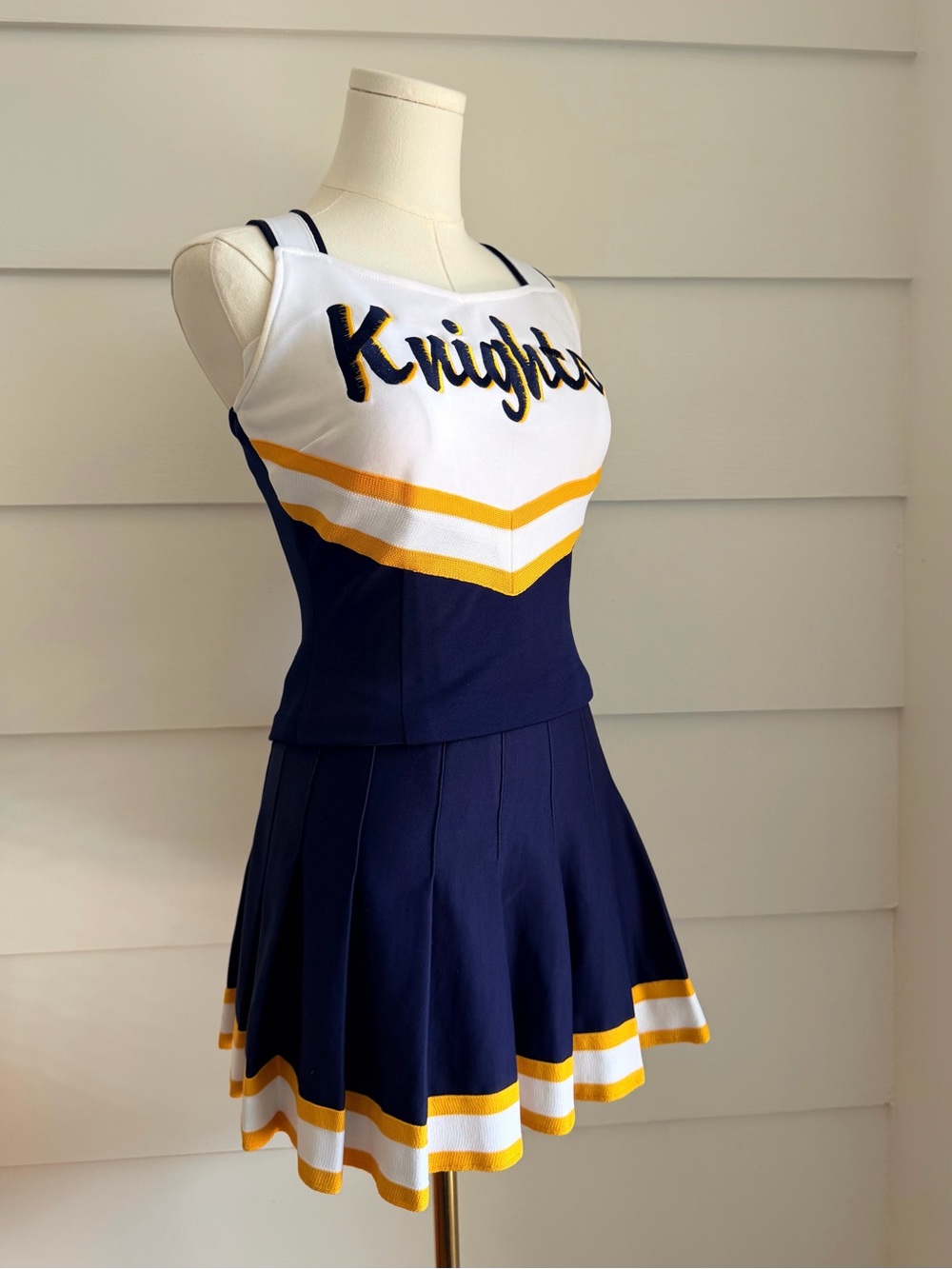 Cheerleading Uniform Set Notre Dame Knights 3-Piece Broadway Supply made in USA - Picture 2 of 8